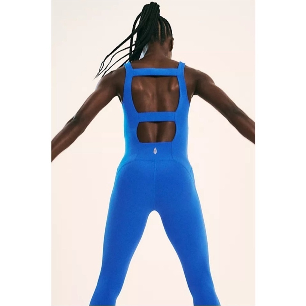 Free People Movement Never Better One-Piece in Electric Cobalt Blue - Picture 7 of 13